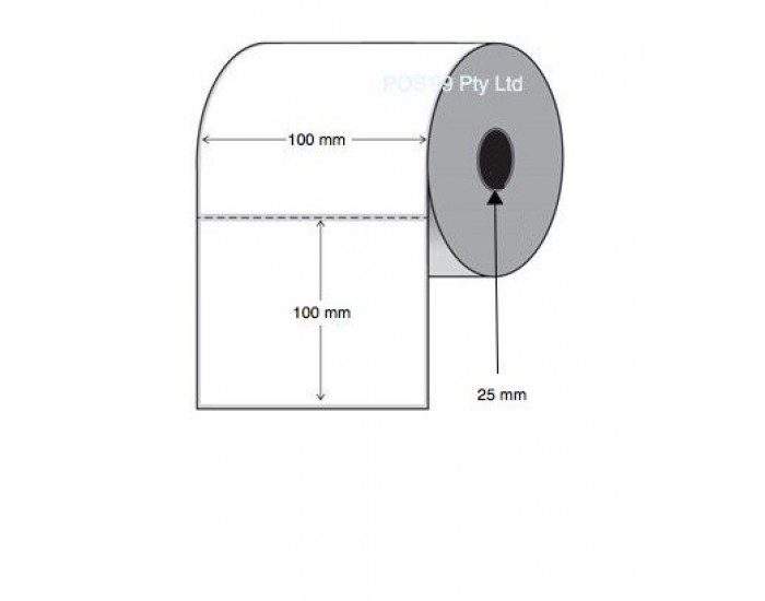 THERMAL BARCODE STICKER ROLL 100MM X 100MM (500 LABEL)